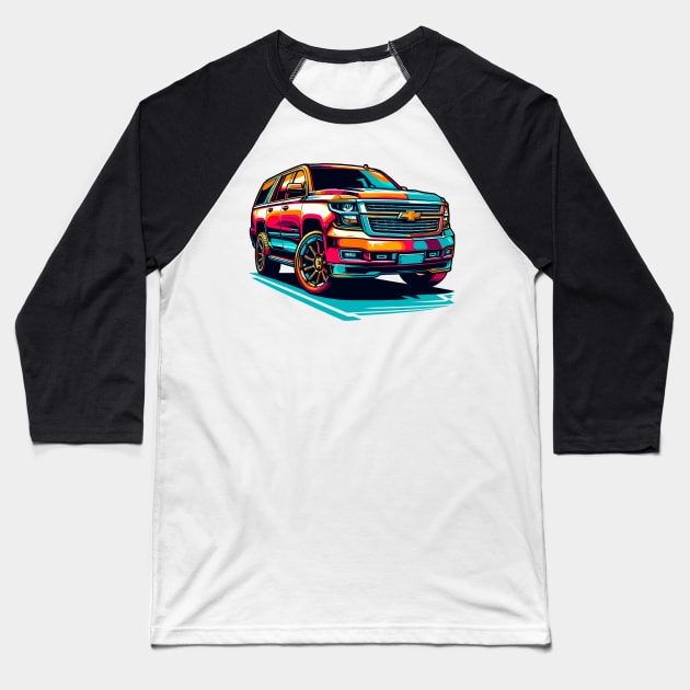 Chevrolet Suburban Baseball T-Shirt by Vehicles-Art